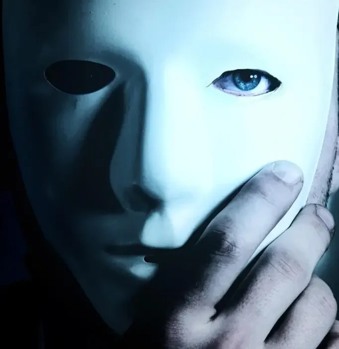 man wearing mask